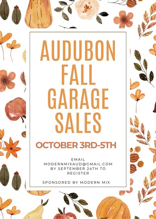 Audubon Fall Garage Sales 2024 Audubon County